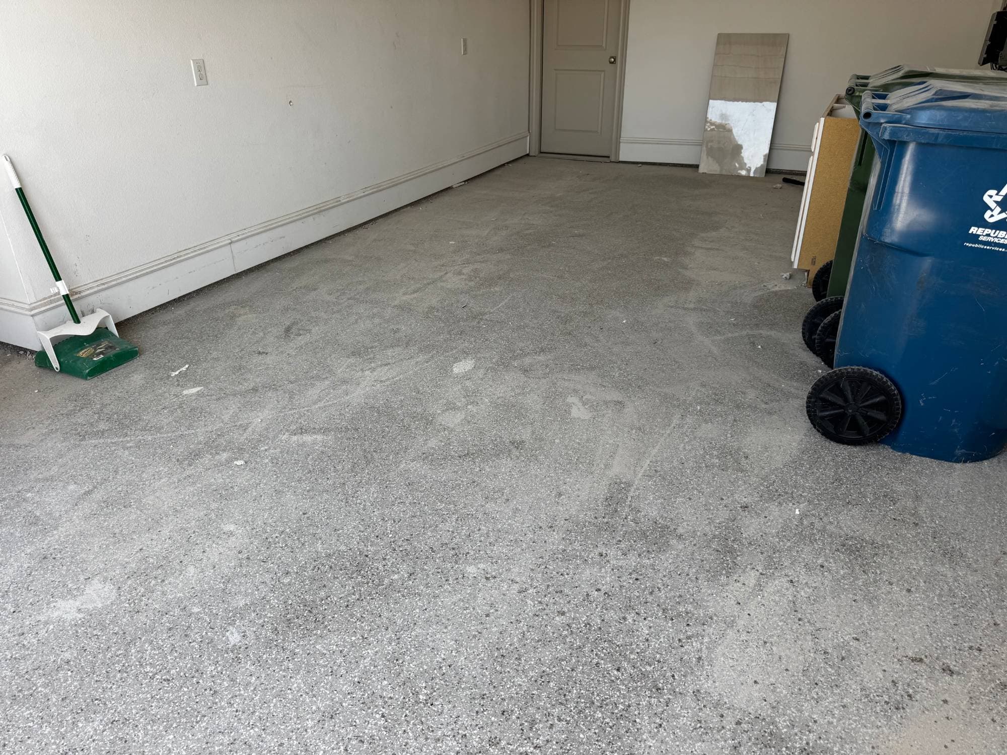 Clean empty room after HAULR construction debris removal